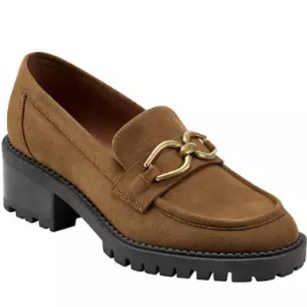 Marc Fisher Delanie Slip On Almond Toe Casual Loafers Size 8 EUC